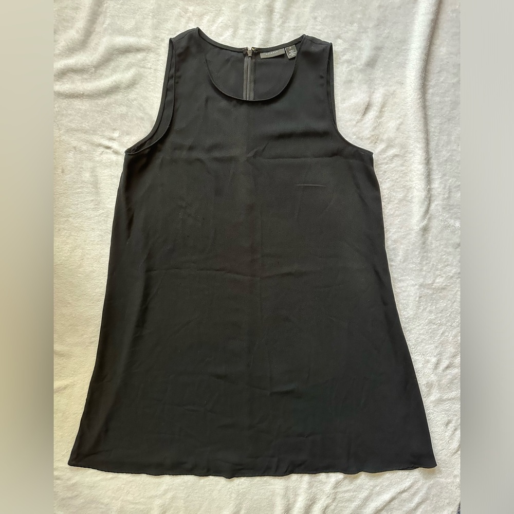 Halogen Sleeveless A-Line Summer Dress in Black - Size Medium